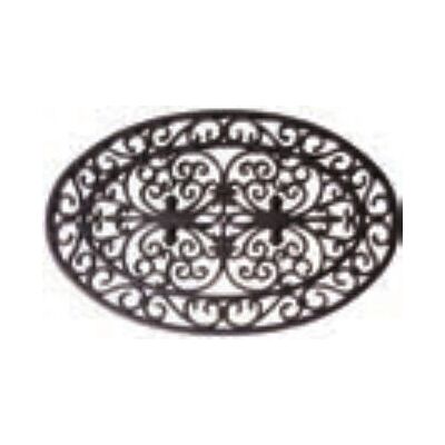 Tapis de porte Esschert Design RB05 en caoutchouc noir oval - Publicité Tapis de porte Esschert Design RB05 en caoutchouc noir oval - Publicité
