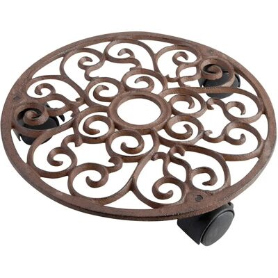 Esschert Design Okrągła stalowa rabata 29cm - Rodzaj rośliny Esschert Design Okrągła stalowa rabata 29cm - Rodzaj rośliny