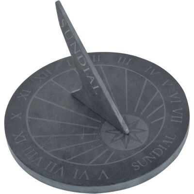 Esschert Design LS002 Sun Clock - Round Slate Sundial - Garden Decor Esschert Design LS002 Sun Clock - Round Slate Sundial - Garden Decor