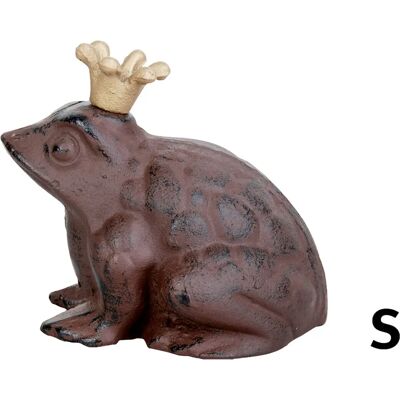 Esschert Design TT10 Re Frog Re Giallo Giardino Decorazione Statua Esschert Design TT10 Re Frog Re Giallo Giardino Decorazione Statua
