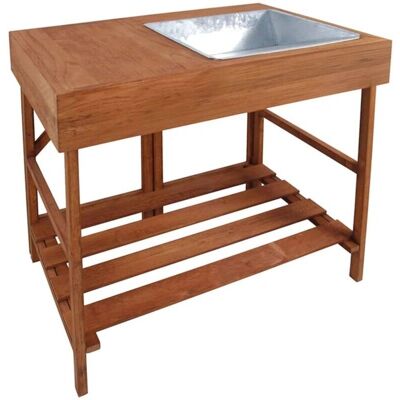 Table de Plantes Esschert Design - Bois Dur - 79x58x89cm - Type de Plante - Publicité Table de Plantes Esschert Design - Bois Dur - 79x58x89cm - Type de Plante - Publicité