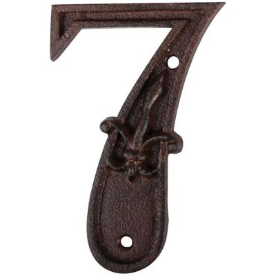 Esschert Design Modèle 7 Numéro Rouillé - Publicité Esschert Design Modèle 7 Numéro Rouillé - Publicité