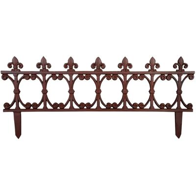 Bordure de jardin en fonte Esschert Design - Brun Antique - Publicité Bordure de jardin en fonte Esschert Design - Brun Antique - Publicité