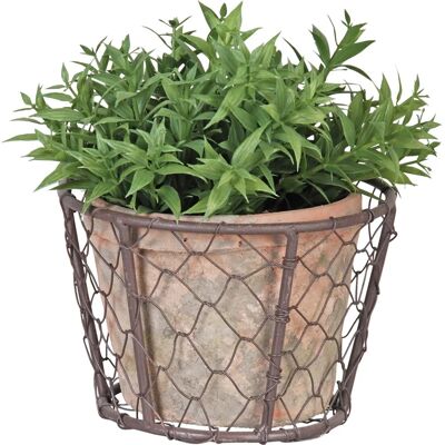 Esschert Design AT10 jardinières - Lot de 4 - Terre cuite rustique Esschert Design AT10 jardinières - Lot de 4 - Terre cuite rustique