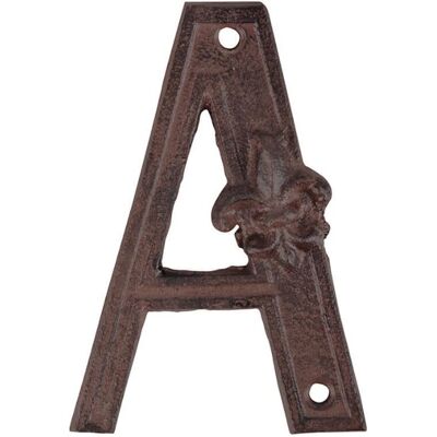 Esschert Design Une Lettre de Numéro de Maison en Fonte Marron Foncé - Décor - Publicité Esschert Design Une Lettre de Numéro de Maison en Fonte Marron Foncé - Décor - Publicité