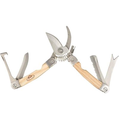Esschert Design RFS Garten-Multitool - Edelstahl, Eschenholz, Leder Esschert Design RFS Garten-Multitool - Edelstahl, Eschenholz, Leder