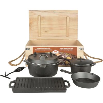 Esschert Design Dutch oven Set 7-teilig - Camping Kochset Esschert Design Dutch oven Set 7-teilig - Camping Kochset