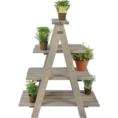 Support pour plantes Esschert Design - Bois de pin, 3 niveaux - Publicité Support pour plantes Esschert Design - Bois de pin, 3 niveaux - Publicité