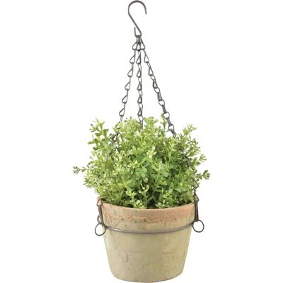 Pot de fleurs suspendu Esschert Design - Terracotta - Publicité Pot de fleurs suspendu Esschert Design - Terracotta - Publicité