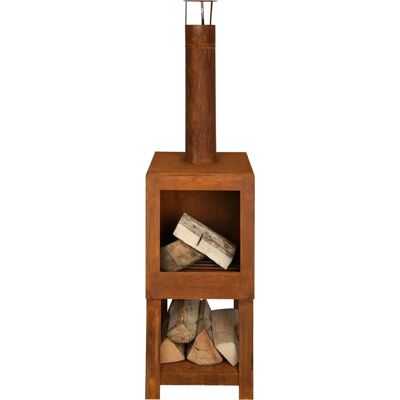Esschert Design FF298 Rust Fireplace - Outdoor Portable Firewood Stove Esschert Design FF298 Rust Fireplace - Outdoor Portable Firewood Stove