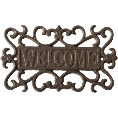 PERAGASHOP Segno di benvenuto in ghisa - Decorazione da parete PERAGASHOP Segno di benvenuto in ghisa - Decorazione da parete