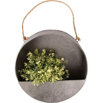 Esschert Design OZ66 Piantana da parete in zinco - Vaso Esschert Design OZ66 Piantana da parete in zinco - Vaso