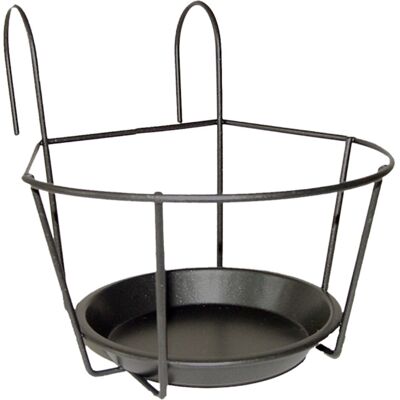 Esschert Design BPH106 - Supporto per vaso rotondo per balcone - Accessorio per piante Esschert Design BPH106 - Supporto per vaso rotondo per balcone - Accessorio per piante