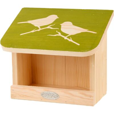 Mangeoire à oiseaux Esschert Design FB541 - Fixée au mur, Vert, Bois de pin FSC Mangeoire à oiseaux Esschert Design FB541 - Fixée au mur, Vert, Bois de pin FSC