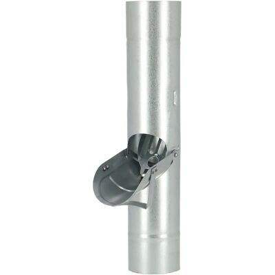 Collecteur d'eau de pluie en zinc - Avec vanne, Compatible avec tuyau de 80mm - Publicité Collecteur d'eau de pluie en zinc - Avec vanne, Compatible avec tuyau de 80mm - Publicité