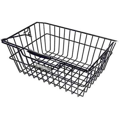 Basil Cairo Luxe Rear Bicycle Basket - Steel Black Basil Cairo Luxe Rear Bicycle Basket - Steel Black