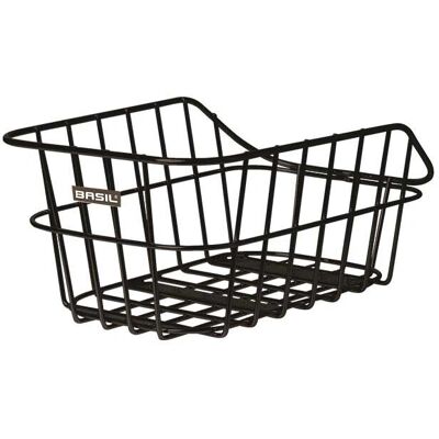 Basil Cento Bakre Sykkelkurv - Aluminium Svart Basil Cento Bakre Sykkelkurv - Aluminium Svart