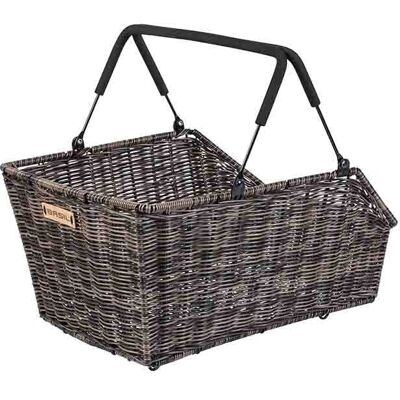Panier arrière de vélo Basil Cento Rattan Look MIK - Marron - Publicité Panier arrière de vélo Basil Cento Rattan Look MIK - Marron - Publicité