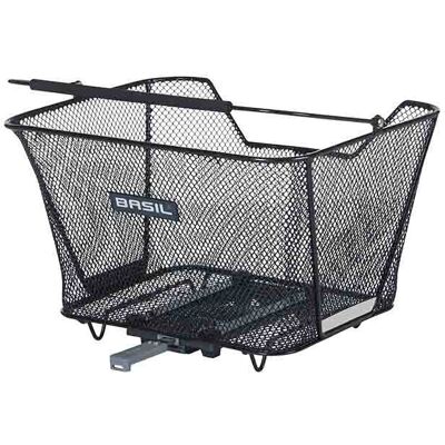 Panier posteriore per bicicletta Basil Lesto MIK - Acciaio Nero Panier posteriore per bicicletta Basil Lesto MIK - Acciaio Nero