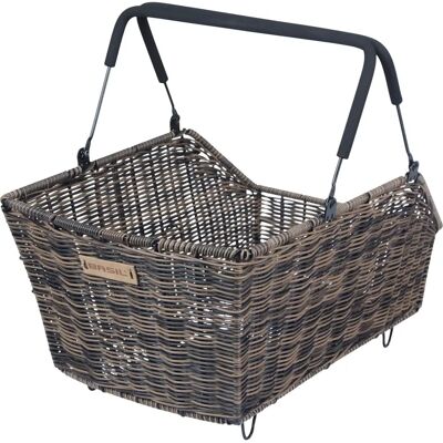 Basil Cento Rattan Look Multi System Fietsmand - Achter Basil Cento Rattan Look Multi System Fietsmand - Achter