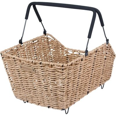 Panieri per bicicletta in aspetto rattan Basil Cento - Seagrass Panieri per bicicletta in aspetto rattan Basil Cento - Seagrass