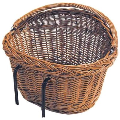 Kosz na rower Basil Detroit - Rattan Natural, 23L Kosz na rower Basil Detroit - Rattan Natural, 23L