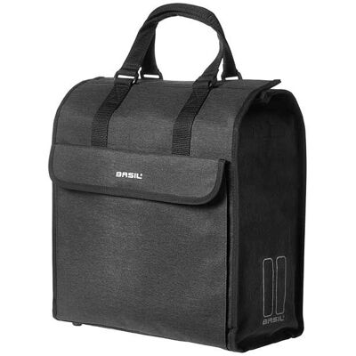 Basil Mira Achterfietsmand - 17L Waterdicht Polyester Zwart Basil Mira Achterfietsmand - 17L Waterdicht Polyester Zwart