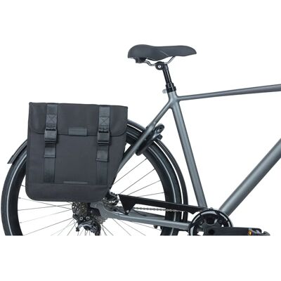 Basil Alforjas Tour XL - Bolsa doble para bicicleta, 35L, Negro Basil Alforjas Tour XL - Bolsa doble para bicicleta, 35L, Negro