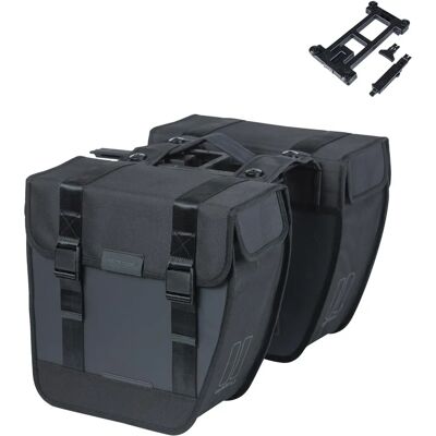 Basil Tour Sacoches Double Étanches - 28L - Noir Basil Tour Sacoches Double Étanches - 28L - Noir