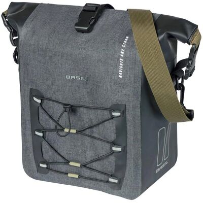 Basil Navigator Storm Sacoche Vélo MIK Side - Étanche 12-15L - Publicité Basil Navigator Storm Sacoche Vélo MIK Side - Étanche 12-15L - Publicité