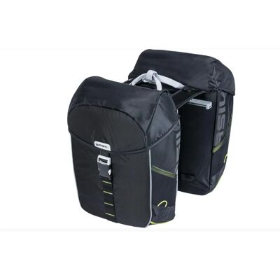 Basil Schwarz/Limette Doppel-Fahrradtasche - Wasserdicht, 34L Basil Schwarz/Limette Doppel-Fahrradtasche - Wasserdicht, 34L