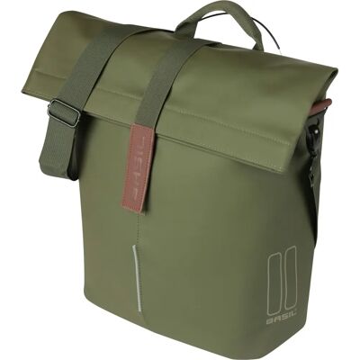 Basil City Shopper per Bicicletta MIK Studs - 14-16L, Verde Muschio Basil City Shopper per Bicicletta MIK Studs - 14-16L, Verde Muschio