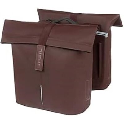 Basil City dubbele fietstas MIK - 28-32L roasted brown Basil City dubbele fietstas MIK - 28-32L roasted brown