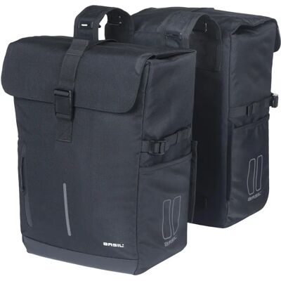 Basil Move Doppel-Fahrradtasche - 30L Schwarz Basil Move Doppel-Fahrradtasche - 30L Schwarz
