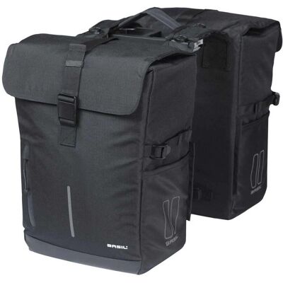Basil MIK Doppel-Fahrradtasche - 30L, Schwarz Basil MIK Doppel-Fahrradtasche - 30L, Schwarz