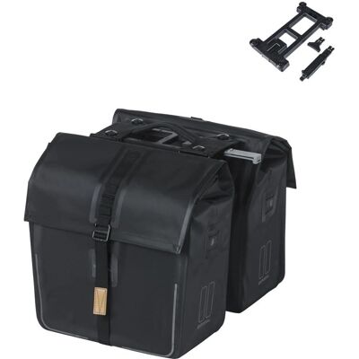 Basil Urban Dry Torba rowerowa MIK 50L Czarna Wodoodporna Basil Urban Dry Torba rowerowa MIK 50L Czarna Wodoodporna
