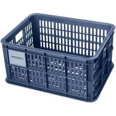 Basil Fietskrat - Gerecycled Kunststof - 17,5L - Groen - S Basil Fietskrat - Gerecycled Kunststof - 17,5L - Groen - S