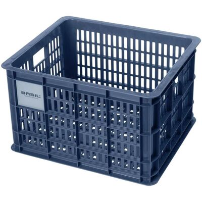 Basil M Bike Basket - Recycled Plastic, 29.5L - Green Basil M Bike Basket - Recycled Plastic, 29.5L - Green