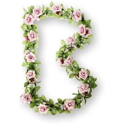 Guirlande de fleurs Rose Basil - Collier de fleurs 120 cm Guirlande de fleurs Rose Basil - Collier de fleurs 120 cm