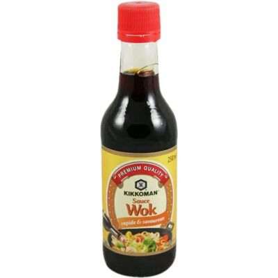 Kikkoman Salsa Wok - Sauce - Bouteille 250 ml - Publicité Kikkoman Salsa Wok - Sauce - Bouteille 250 ml - Publicité