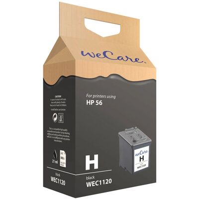 Cartouche d'encre Wecare WEC1120 - Noir - Compatible HP 56 - 21ml - Publicité Cartouche d'encre Wecare WEC1120 - Noir - Compatible HP 56 - 21ml - Publicité