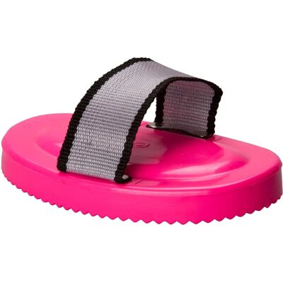 Brosse de Soins Équestres Rose Néon - Type de Cheval - Publicité Brosse de Soins Équestres Rose Néon - Type de Cheval - Publicité