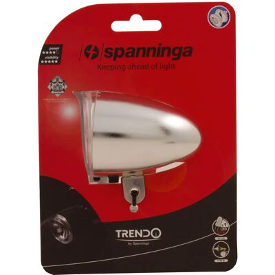 Spanninga Chrom Retro Fiets Voorkant Licht - Fiets Voorkant Licht Spanninga Chrom Retro Fiets Voorkant Licht - Fiets Voorkant Licht