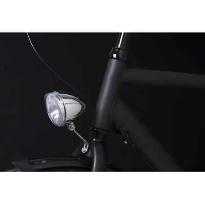 Spanninga Swingo XDO LED voorlicht met reflector en dynamo-aansluiting - chroom Spanninga Swingo XDO LED voorlicht met reflector en dynamo-aansluiting - chroom