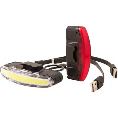 Set d’éclairage vélo Spanninga Arco - Rechargeable USB - 80 & 30 lumens - Publicité Set d’éclairage vélo Spanninga Arco - Rechargeable USB - 80 & 30 lumens - Publicité