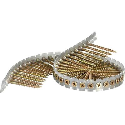 Senco SEN42K25MY Yellow Zinc Collated Screws for Flooring - Screws Senco SEN42K25MY Yellow Zinc Collated Screws for Flooring - Screws