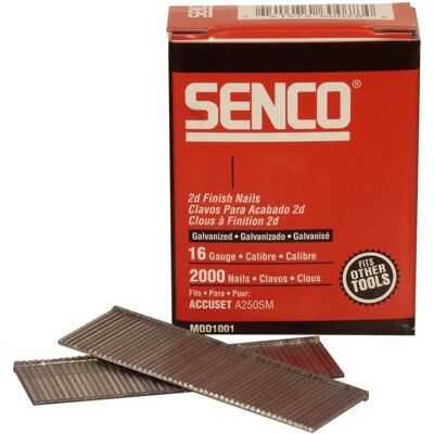 Senco SenoRX23EAA Galvanised Straight Brad Nails - 16G 55mm Senco SenoRX23EAA Galvanised Straight Brad Nails - 16G 55mm