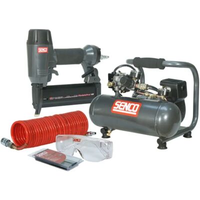 Senco Finish Pro 18 Pneumatic Nailer & 1 HP Compressor Kit - Finish Pro 18 - Nailer & Compressor Senco Finish Pro 18 Pneumatic Nailer & 1 HP Compressor Kit - Finish Pro 18 - Nailer & Compressor