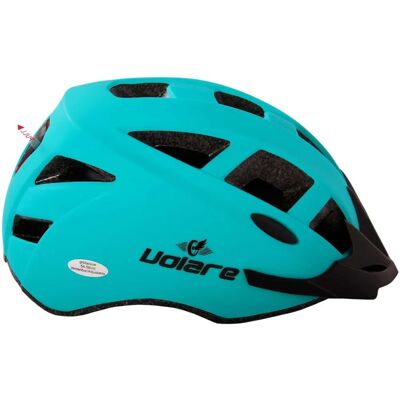 Volare - Casque de Vélo - Vert avec LED 54-58 cm - Enfants - Publicité Volare - Casque de Vélo - Vert avec LED 54-58 cm - Enfants - Publicité