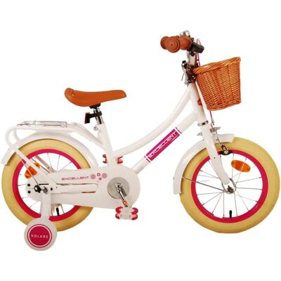 Volare - Kinderfiets - Uitstekend 14 inch - Wit Volare - Kinderfiets - Uitstekend 14 inch - Wit